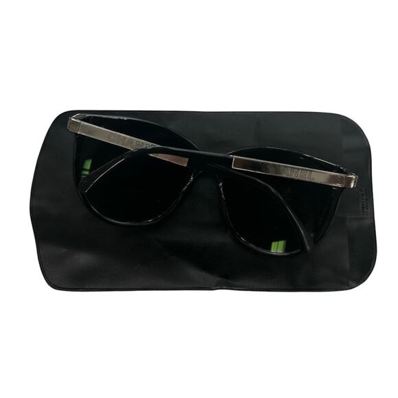 Chanel Women’s Sunglasses Logo Round in Black #5169 - Picture 1 of 3